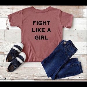 Fight like a girl - unisex youth T-shirt
